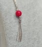 Coral & Sterling Silver Necklace - Image 5