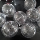 Fillable baubles. Craft supplies.