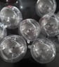 Fillable baubles. Craft supplies.