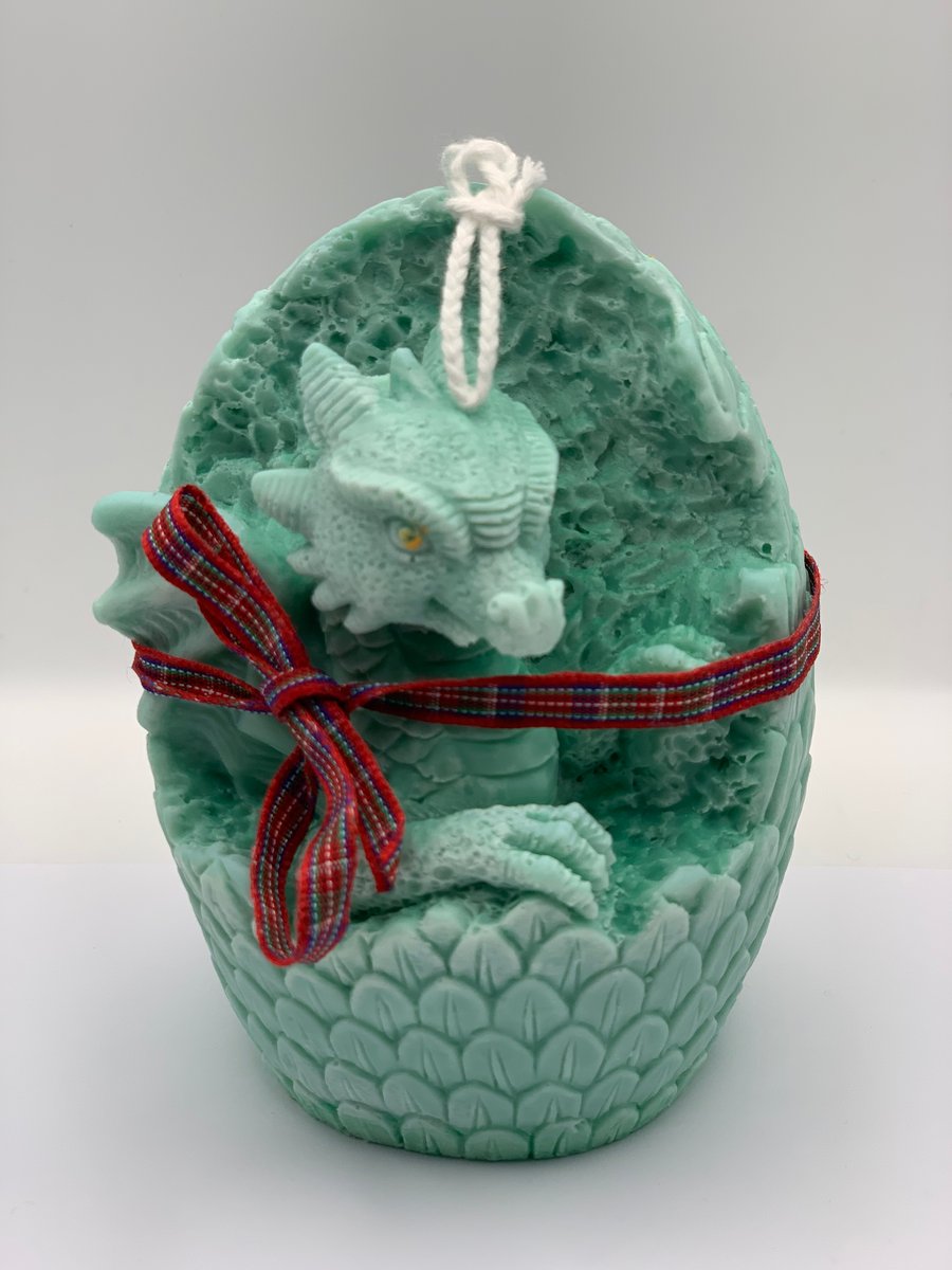 Dragon Hatching from Egg Soy Wax Candle 