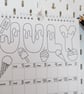 2027 Personalised Colouring Wall Calendar with Journal Prompts - Image 6