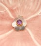 Amethyst Silver & Gold Pendant Handmade  - Image 4