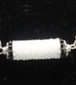 Triple bead necklace - white and black - Image 4