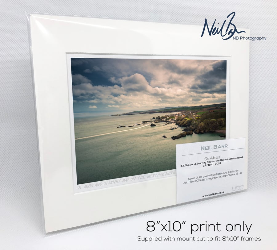 St Abbs & Starney Bay Berwickshire Scotland - A5 (10" x 8") Unframed Print