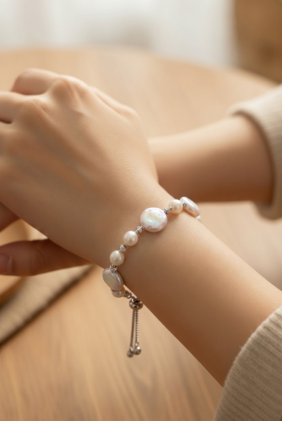 Baroque Moonlight Freshwater Pearl Bracelet