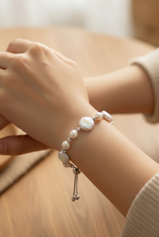 Baroque Moonlight Freshwater Pearl Bracelet