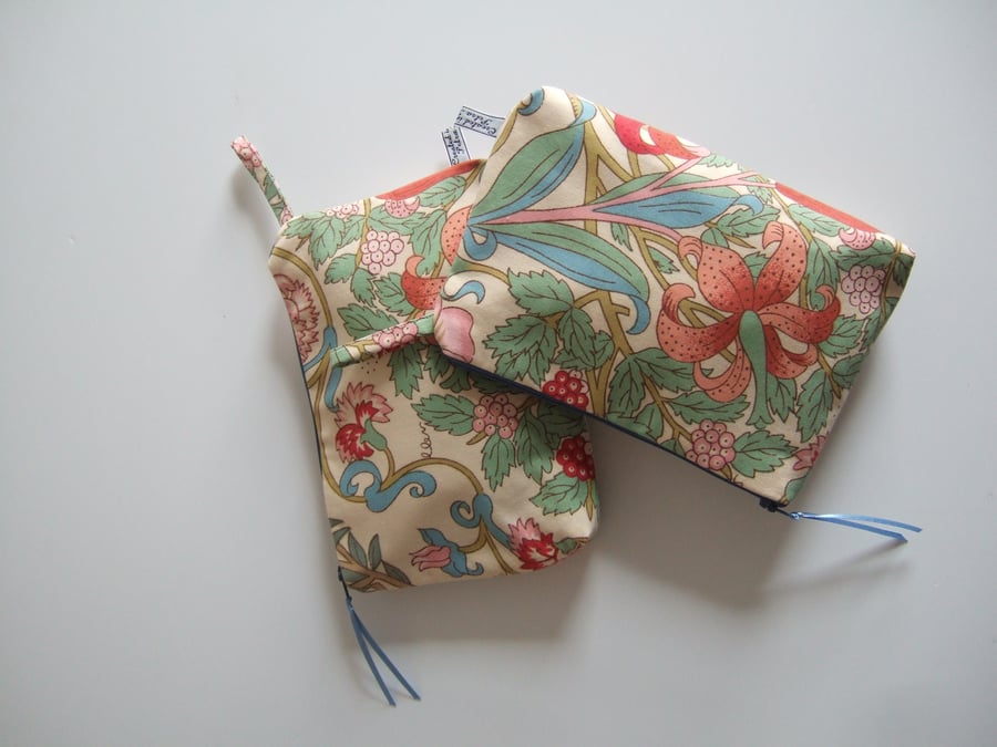 Vintage Liberty fabric make up or toiletries bag. Present for Mum.
