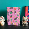 Bear Fruit birthday card in Pink