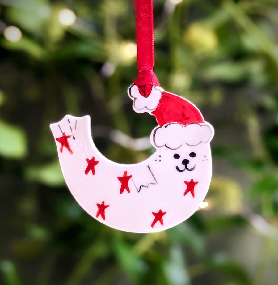 Christmas Decoration Handmade Seal Porcelain Ceramic