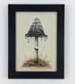 Ink Cap Mushroom Acrylic Painting