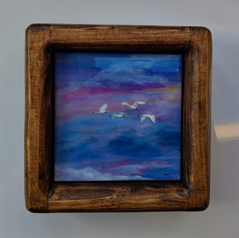 Ceramic Tiles with Frames - Choice of 3 Pictures