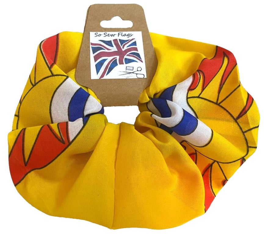 Suffolk Old County Flag Hair Scrunchie Scrunchies Accessory Band Elastic
