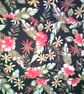 Red Hibiscus Flowers on  Black background Adult Apron - Image 5