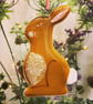 Opaque Fused Glass Bunny 