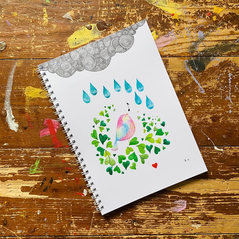 Even When It Rains - A5 wire bound notebook 