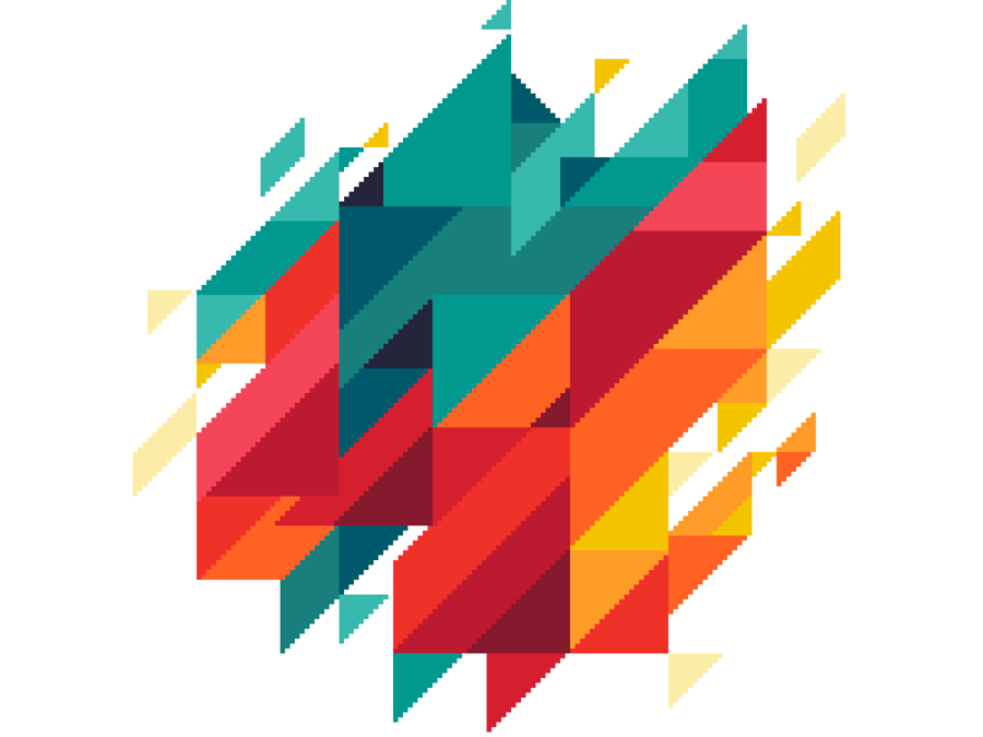 261 - Geometric Cross Stitch Pattern: Modern Wall Art (PDF Counted Chart)