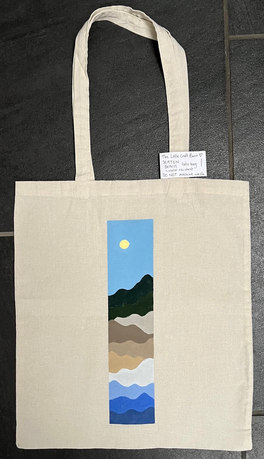Hand-painted Landscape Scene Tote Bags