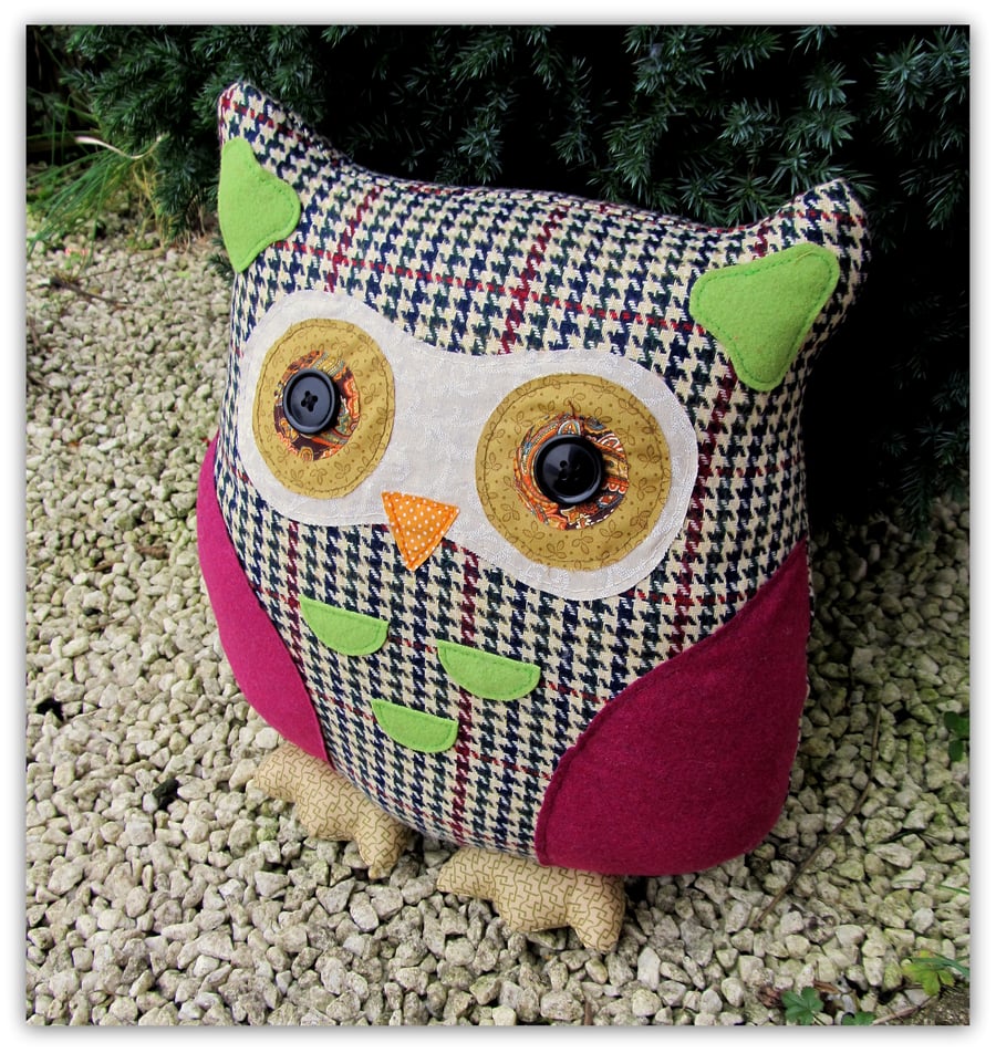  Maude,  large owl cushion.