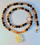 Elephant Pendant, Jasper, Onyx & Shell, Unisex Necklace, Fathers Day, Male Gifts - Image 5