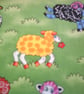 Multi coloured sheep fabric bag - Image 6