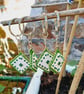 Key Ring, Bag Charm, Embroidered with Beads on Plastic Canvas - Image 3