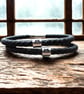 3rd Wedding Anniversary Gift - Leather Bracelet Anniversary Gifts - Image 1