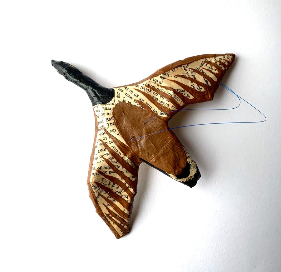 Paper Canada Goose Handmade Nature Inspired Gift Hanging Geese Whimsical Art 