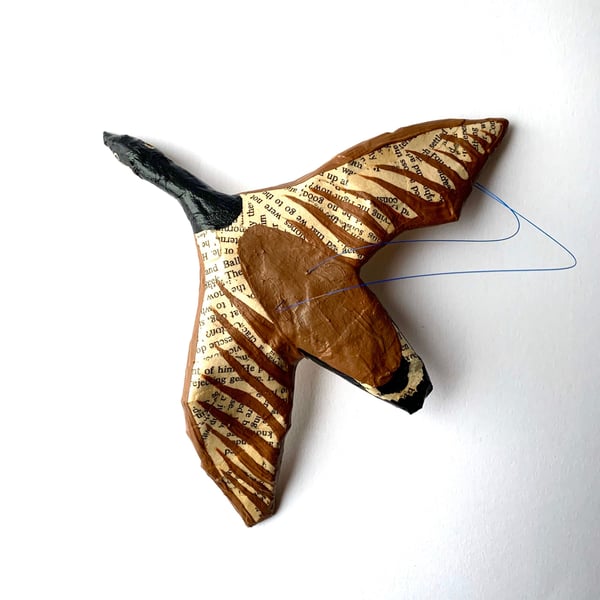 Paper Canada Goose Handmade Nature Inspired Gift Hanging Geese Whimsical Art 