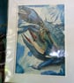 Blue Crab Fine Art Print, A4 Mounted, Coastal Food Art, Contemporary Watercolour - Image 9