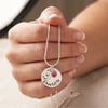 Personalised 9th Birthday Birthstone Necklace - Gift Boxed 