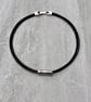 Women's Necklace, Leather Boho Choker Necklace - Image 2