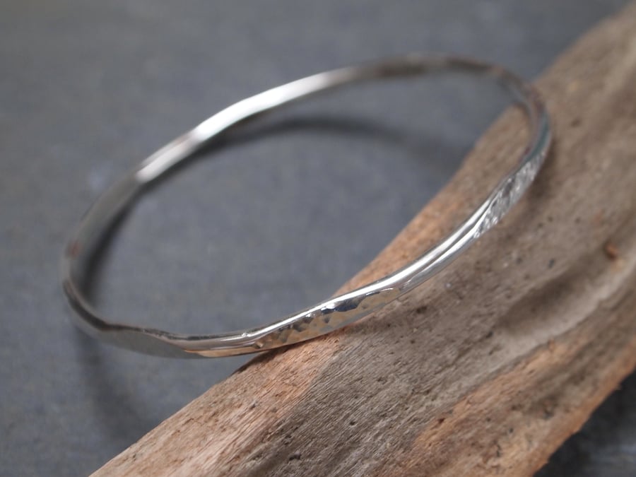 sterling silver hallmarked bangle 