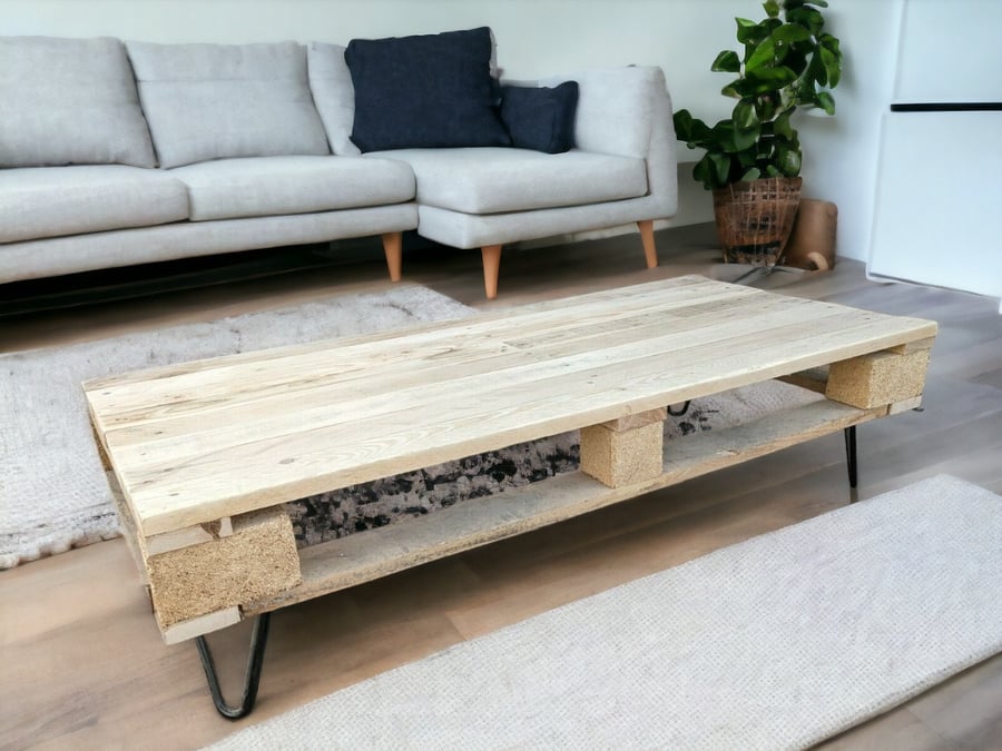 Reclaimed Pallet Coffee Table Rustic Coffee Table THE DUBLIN