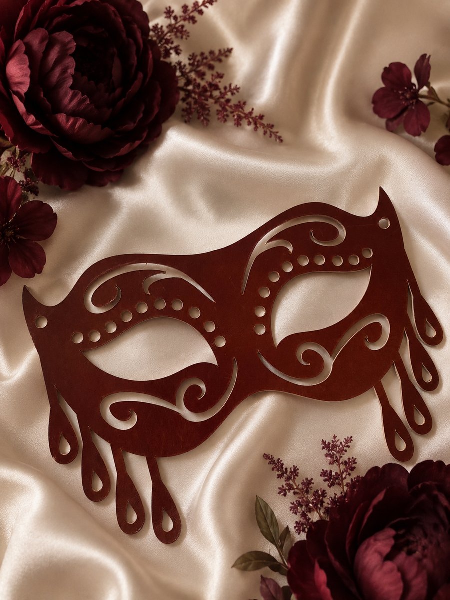 Utterly Stunning Real Leather Mask. 'Arabian Nights'. Role Play, Belly Dancing