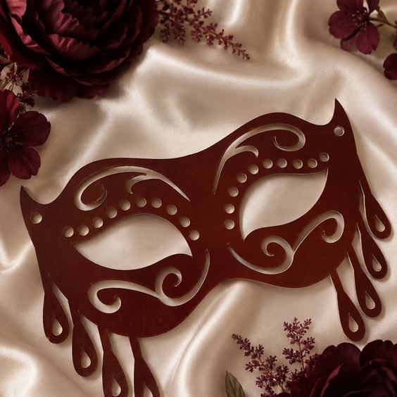 Utterly Stunning Real Leather Mask. 'Arabian Nights'. Role Play, Belly Dancing