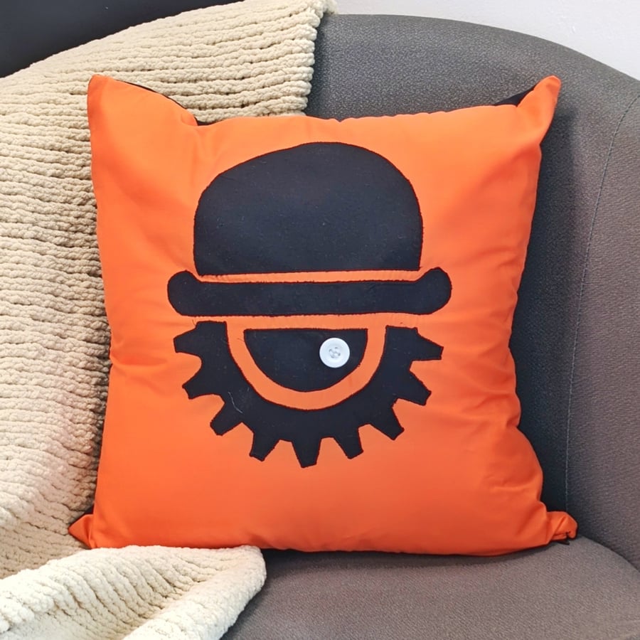 "A Clockwork Orange" Inspired Appliqué Cushion