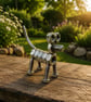 Handmade Metal Dog Sculpture, Nuts and Bolts Art Ornament, Dog Lover Home Decor