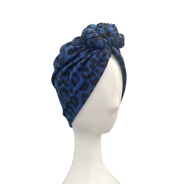 Animal Print TURBAN, Alopecia Cotton Turban, Women's Knot Turban, CHEMO Hat