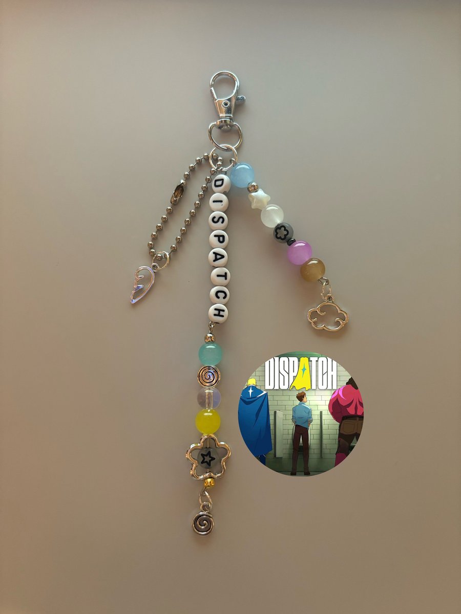 Dispatch video game inspired handmade keychain