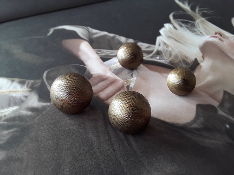 1930's Vintage Antique Brass Buttons 28L and 36L 18mm and 23mm