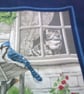 Cat at the Window Watching the Birds in the Garden Fabric Shopping Bag - Image 7