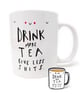 Drink more tea enamel pin badge - Image 4