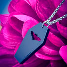 Bat Coffin Acrylic Necklace