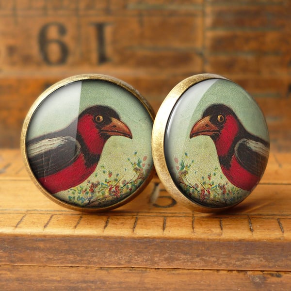 Disapproving Bird Cufflinks (TB09)