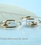 Spiral Sleeper Hoops - Celtic Earrings - 14k Gold Fill - 12 mm Diameter - Image 3