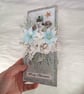 Handmade Christmas Card (42) Polar Bear & Winter Flowers - Image 6