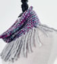 Handmade Silk and Merino Wool Cowl, - Image 3