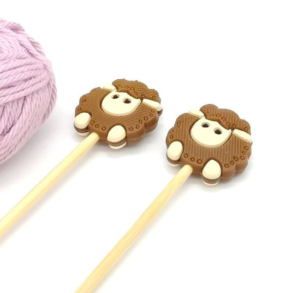 Sheep Knitting Needle Stoppers