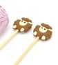 Sheep Knitting Needle Stoppers