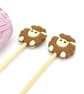 Sheep Knitting Needle Stoppers - Image 1